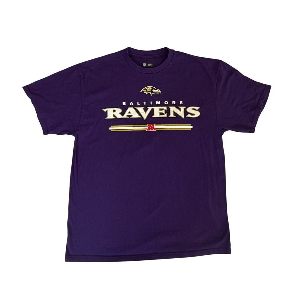 Mens Baltimore Ravens Purple Graphic T-Shirt - Size XL